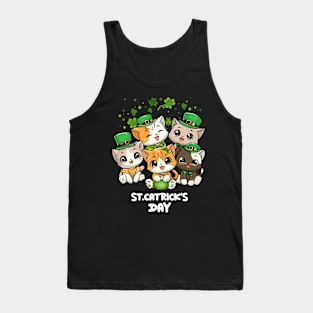 St. Catrick's Day CUTE CAT Tank Top